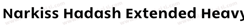Narkiss Hadash Extended Heavy字体转换